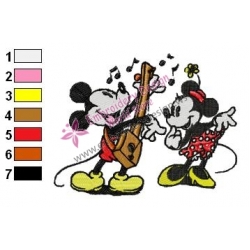 Mickey Mouse Cartoon Embroidery 95